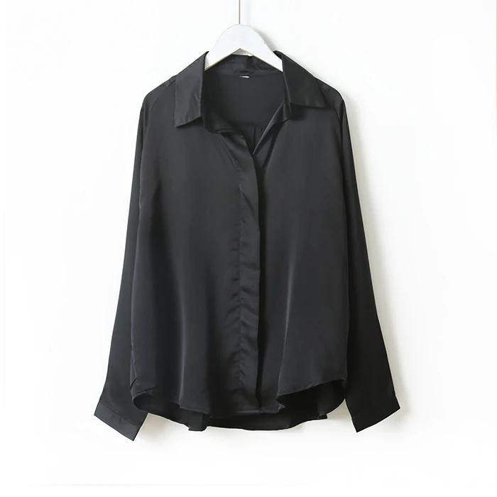 Blusas mujer de moda, Женские топы и блузки на пуговицах, однотонные женские рубашки с длинным рукавом, блузки для женщин, топы, одежда 6649 50