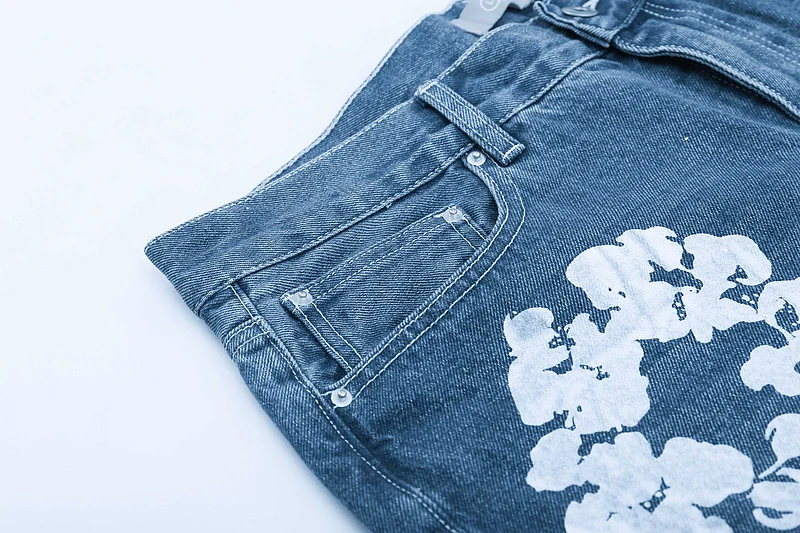 Kanye flower jeans Clearance