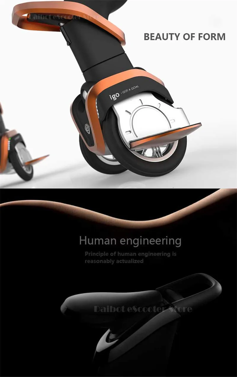 I-ROBOT-GO two wheels balancing vehicle Stand and sit adult foldable electric scooter self-banlance Body feeling vehicle (8)
