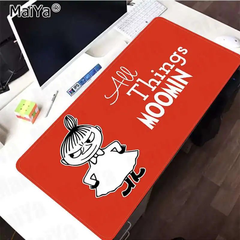 Lock Edge 40X90cm Maiya винтажный крутой милый Бегемот Moomin Pikku myy запирающийся край коврик для мыши большой коврик для мыши клавиатуры коврик - Цвет: Lock Edge 40X90cm