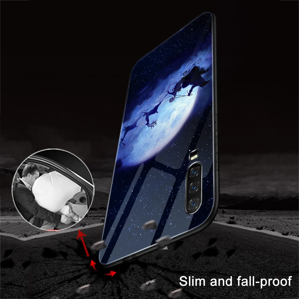 Ciciber Счастливого Рождества для huawei P20 P30 mate 20 30 Lite Pro чехлы из закаленного стекла для Honor 10 Lite чехлы