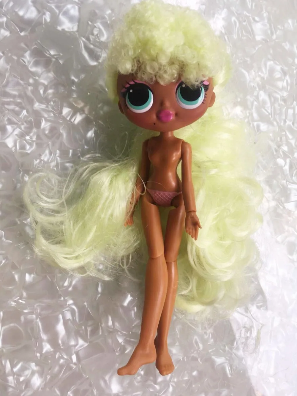Модный игрушечный парик с головой Большой Сестры кукла-девочка игрушка волосы DIY кукла игрушка часть девушка мода DIY туалетный игрушечный парик кукла 1/6 парики