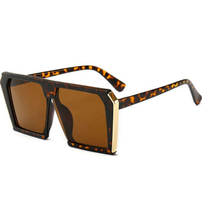 

Square Oversized Lens Metal Frame Custom Glasses Women Shade Luxury Wholesale New Arrivals Fashion Design Sunglasses