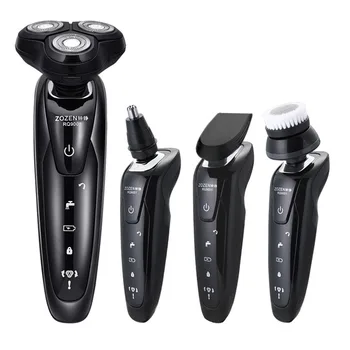 

4 IN 1 Electric Shaver 4D Beard Trimmer Rechargeable Razor Men Shaving Machine Whole Body Washing Electric Shavers Face Care 42D