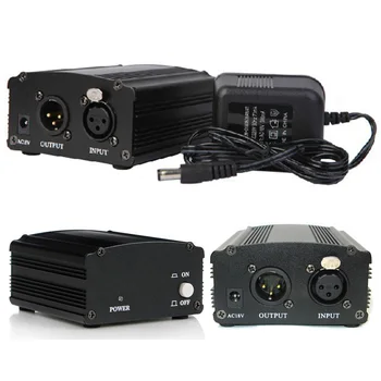 

new 48V Phantom Power Dedicated Capacitance Recording Microphone Sound Card K Song Microphone External Adapter #1030