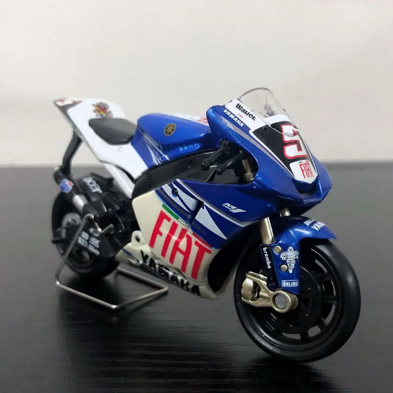 Newray 1/18 масштаб гоночный мотоцикл YAMAHA M1#5 литой металлический мотоцикл модель ручной работы игрушка для подарка, коллекции, детей