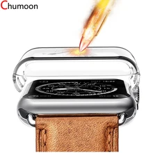 Ремешок для apple watch 5 4 ремешок 44 мм 40 мм iwatch ремешок 42 мм 38 мм HD защитный чехол для экрана водонепроницаемый Бампер аксессуары для часов