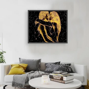

5D DIY Diamond Embroidery Love Scenery Kiss Cross Stitch Full Round Diamond Painting Rhinestones Christmas Gift