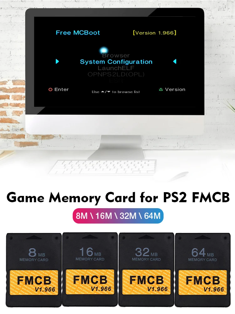 PS2,Fmcb,v1.966,8MB/16MB/32MB/64MB,PS2コンソール用のクラシックなブラックメモリカード|メモリーカード| - AliExpress PS2,Fmcb,v1.966,8MB/16MB/32MB/64MB,PS2コンソール用のクラシックなブラックメモリカード|メモリーカード| - AliExpress
