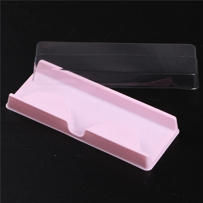 1 Set Reuseable Strip Eyelash Box Packaging Bottom with Transparent Cover Eye Lashes Lash Case Protection 2