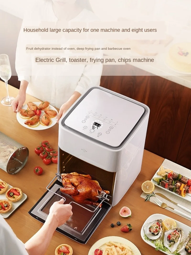 US $406.70 Air DeepFried Pot Home New Mass Intelligent Automatic OilFree MultiFunction Chips Machine Air Fryer Oven