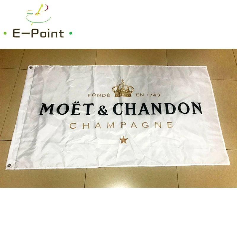 

Moet & Chandon Flag 2ft*3ft (60*90cm) 3ft*5ft (90*150cm) Size Christmas Decorations for Home Flag Banner Gifts