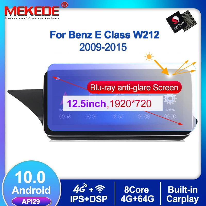 Автомобильный мультимедийный плеер с GPS навигацией Android 10 0 1920*720 4 Гб + 64 ГБ 4G LTE для