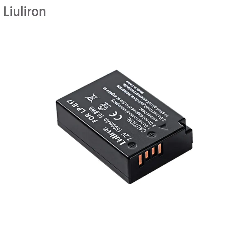 1battery LPE17 LP E17 LP-E17 Батарея+ ЖК-дисплей USB Dual Зарядное устройство для цифровой однообъективной зеркальной камеры Canon EOS 200D M3 M6 750D 760D T6i T6s 800D 8000D поцелуй X8i камеры - Цвет: 1battery
