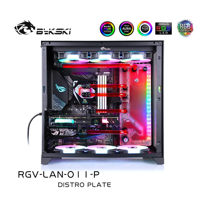 Bykski RGV LAN O11 P акриловые водного доска водяное охлаждение Чехол решение Применение