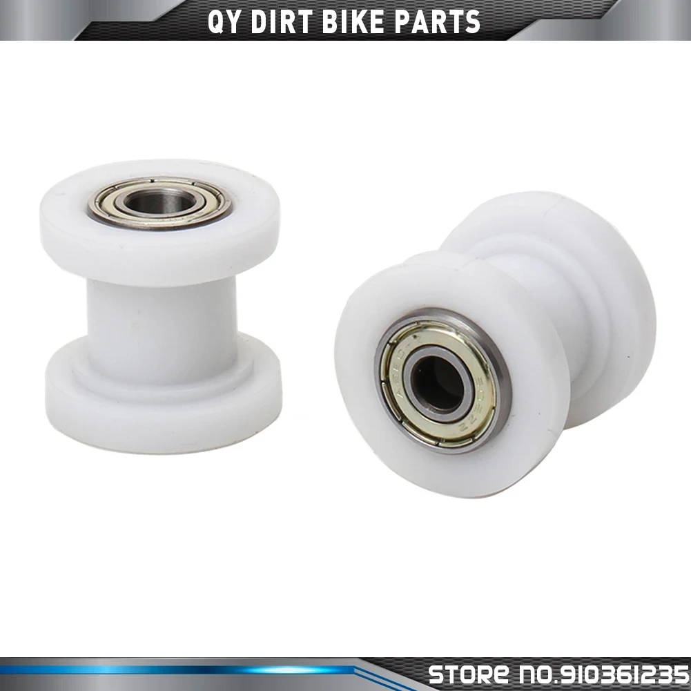 8/10mm Drive Chain Roller Pulley Wheel Slider Tensioner Wheel Guide For Enduro Motorcycle Motocross PIT Dirt Bike ATV CRF CR XR