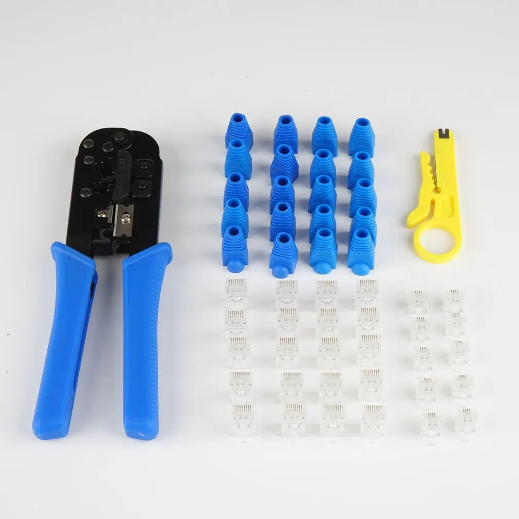 

Utp Network Cable Clamp Stripper Cutter Network Plier Crimper Stripping Crimping Pliers Portable LAN Network Repair Tool Kit