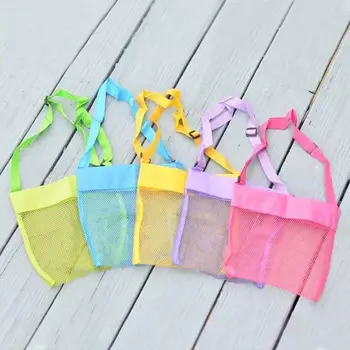 

5Pcs Colors Children Beach Bag Beach Toy Shell Bag Toy Storage Net Bag Backpack Kids Toys Maternity Towel Sand Beach Mesh