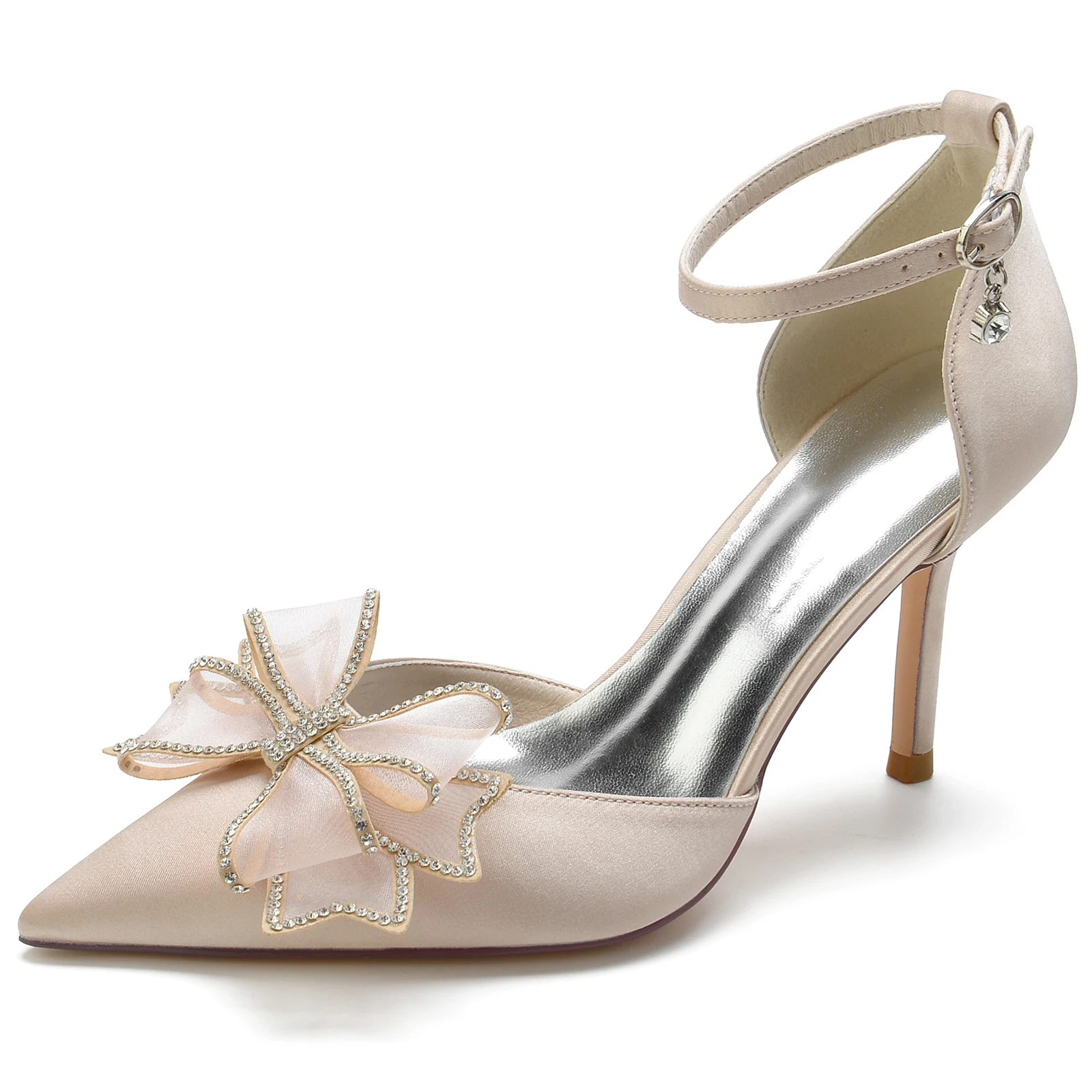 WOMENS IVORY SATIN & LACE VINTAGE BRIDAL WEDDING PROM EVENING LOW HEEL SHOES 