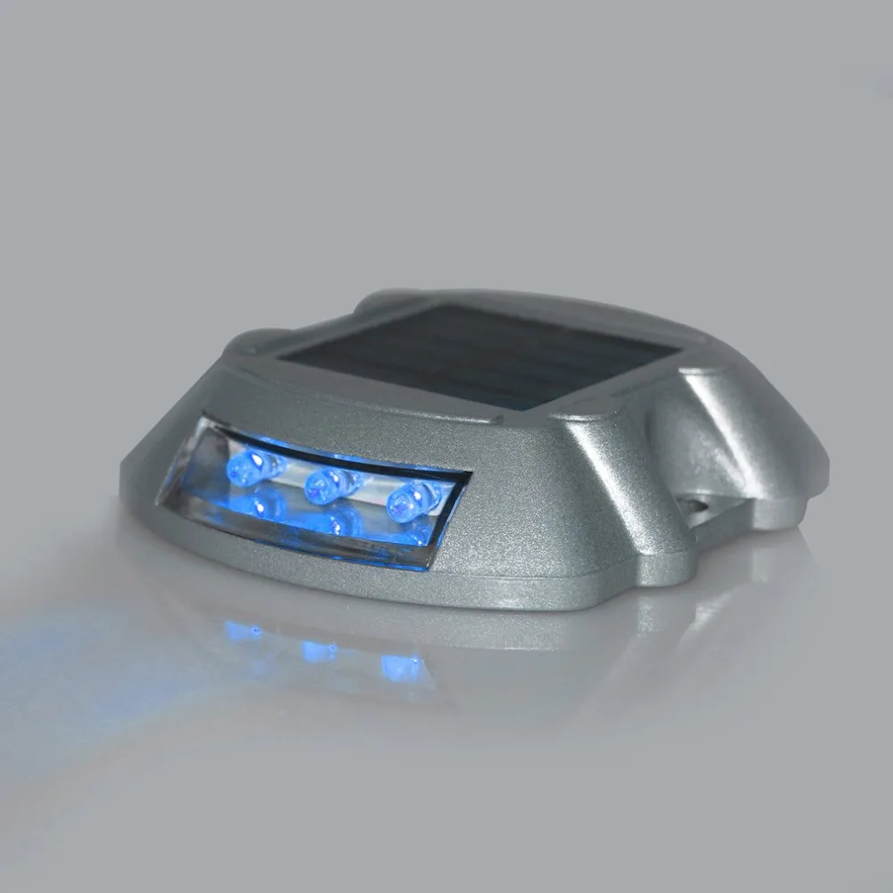 Waterproof blink lamp Path Light Solar Road Stud Paving IP68 Outdoor Driveway Pathway Yard Garden Step Lamps Warning Light 2018 4