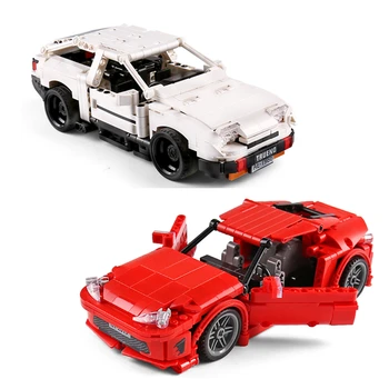

Genuine Authorization Technic Creator MOC Car Initial D Toyota AE86 Cartoon Motor Building Blocks Bricks compatible Legoing Toys