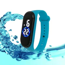 

Children's Watch Led Touch Display Time Watch Electronic Digital Watch Student Children Waterproof Bracelet Watches for Gift