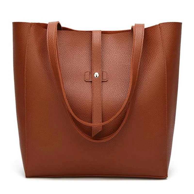 

Women's Big Shoulder Bag Handbag Soft Leather Bag Stray Wallet