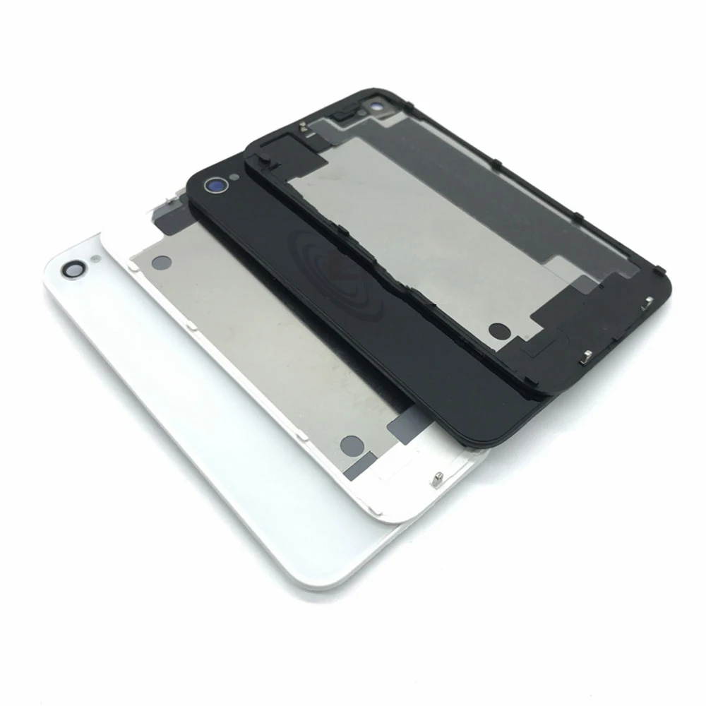 For iPhone 4 4G 4S High Quality Battery Cover Back Cover Door Rear Panel Plate Glass Housing Replacement white Tools