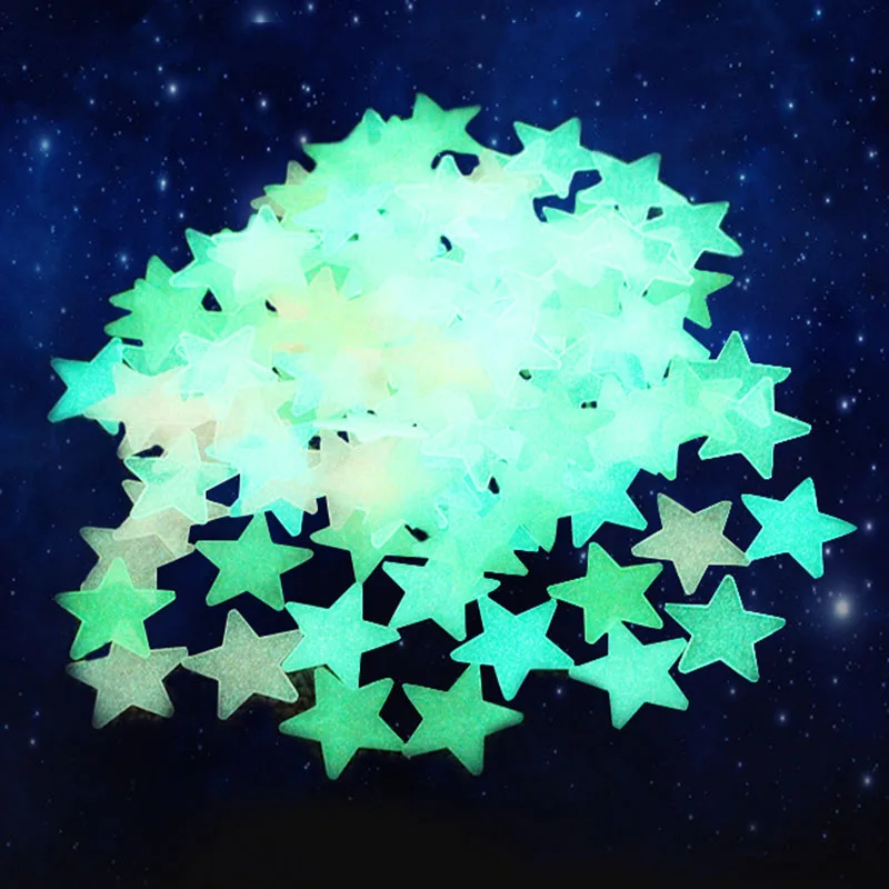 

Glow in the Dark Star Wall Stickers Luminous Fluorescent 3D Decorative Patch best selling 2019 product