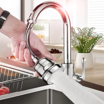 

360 Degree Kitchen Faucet Splash-proof Universal Extender Filter Shower Nozzle Water Booster Artifact