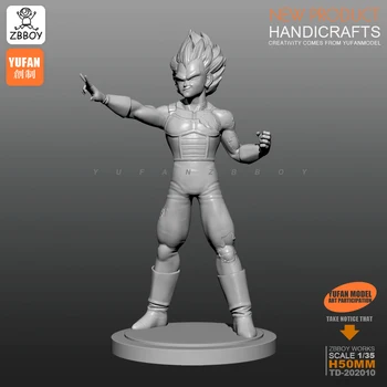 

50MM Resin Kits Dragonball Vegeta resin Soldier self-assembled TD-202010