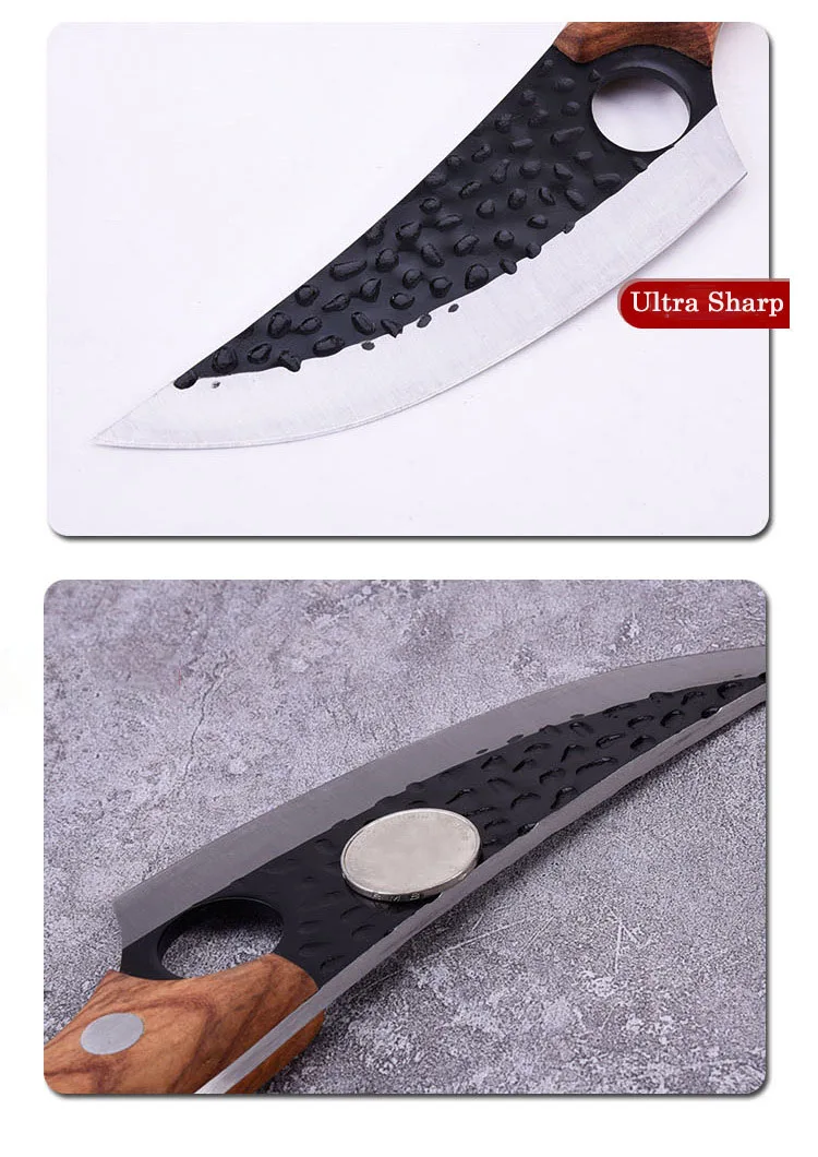 Knives Hand Forged Boning Knife Japanese Butcher Meat Cleaver Japan Kitchen Knife
