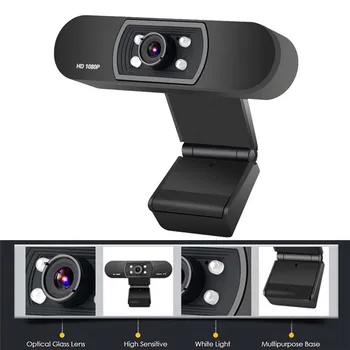 

H800 1080P USB 2.0 HD Camera Webcam Clip Web Cam With Microphone For PC Laptop