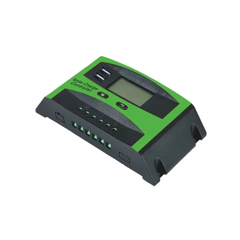 

20/30A Solar Energy Controller LCD Dual USB Solar Cells Panel Charge Regulator