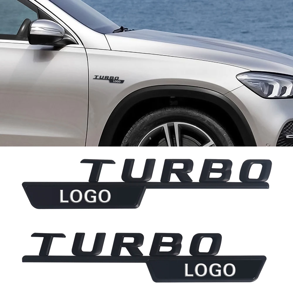 

1 Pair Car Sticker For TURBO AMG Mercedes Benz Side Fender Sticker W212 E63 W202 W205 W176 W207 CLA W117 Auto Tuning Accessories