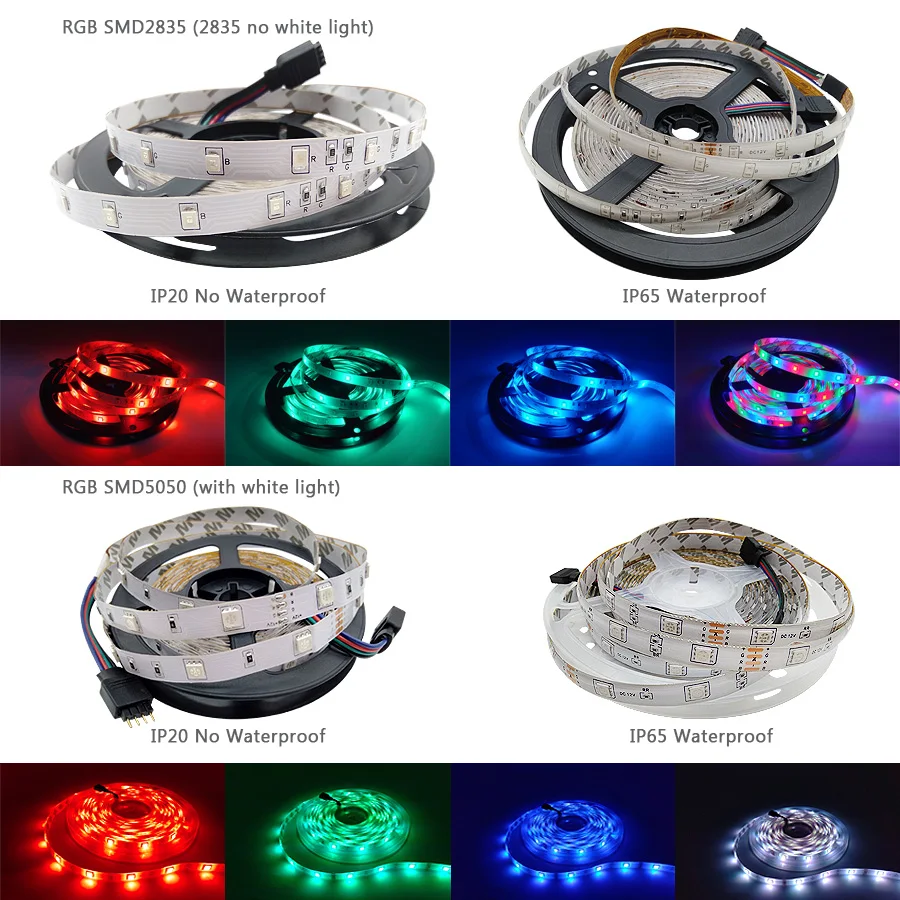 Светодиодная лента с поддержкой Bluetooth Wi Fi RGB 5050 2835 5 м 10 15 20 SMD гибкая