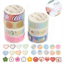 100 шт./рулон конфеты бумажная лента «сделай сам» Скрапбукинг декоративные наклейки вручную учетной записи фото Декор клейкой ленты канцелярские наклейки 100 шт./рулон конфеты бумажная лента «сделай сам» Скрапбукинг декоративные наклейки вручную учетной записи фото Декор клейкой ленты канцелярские наклейки