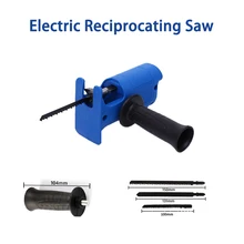 

Portable Reciprocating Saw Adapter Electric Drill Modified Electric JigSaw Power Tool Wood Cutter Machine Attachment with Blades