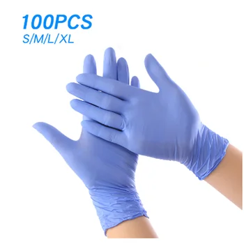 

10-100Pcs Disposable Nitrile Gloves Waterproof Allergy Cleaning Washing Oil Resistant Laboratory Electronics Working Gloves