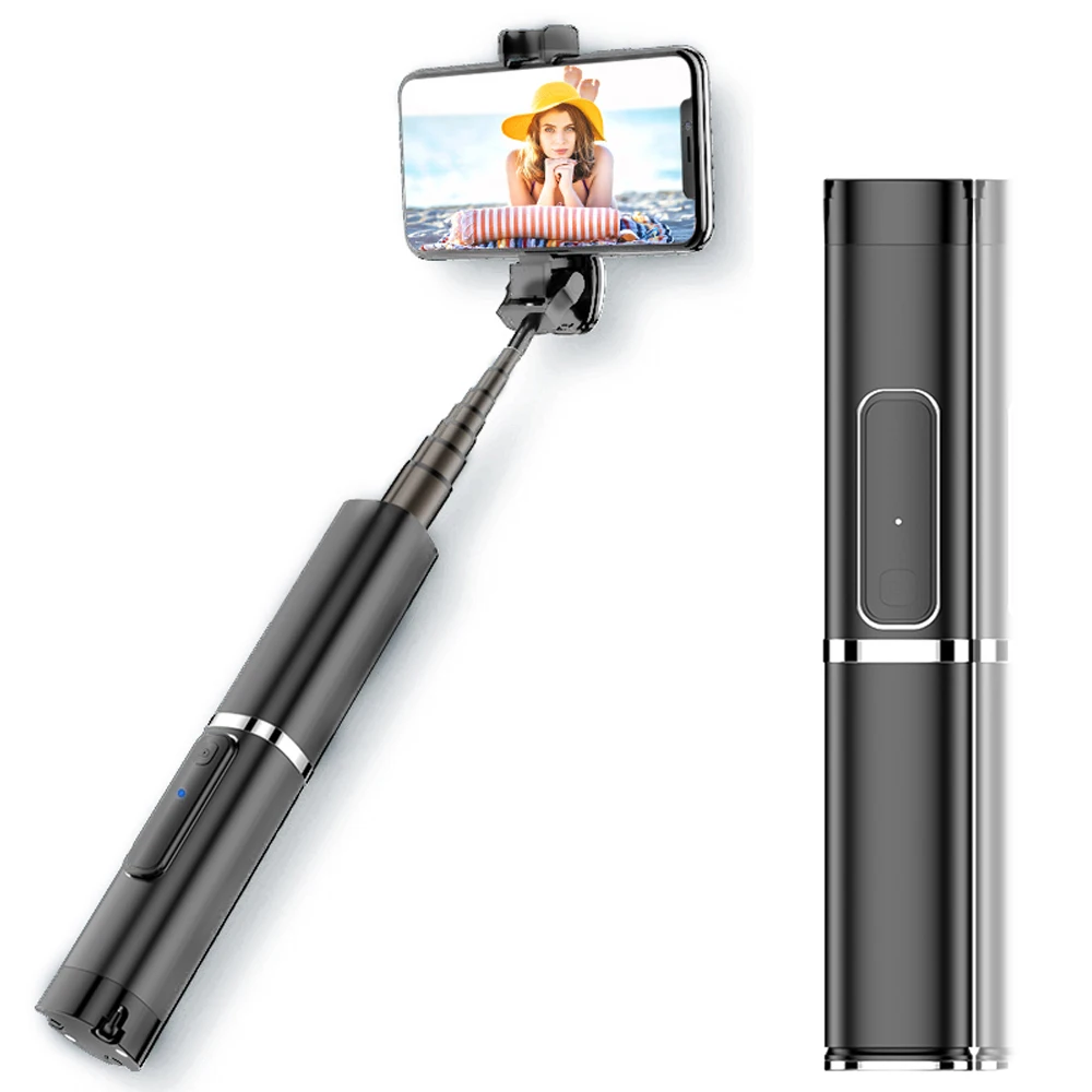 Multifunctional Wireless BT Selfie Stick for Mobilephone Foldable Handheld Monopod Shutter Remote Extendable Mini Tripod