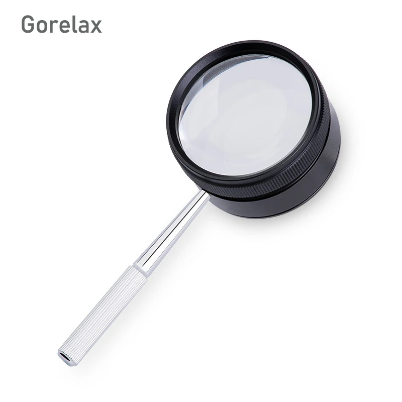 

35X Handheld Magnifying Glass, Double Lens Loupe Magnifier For Students, Jewelry Lupa Optical Lens Magnifier Reading Watching