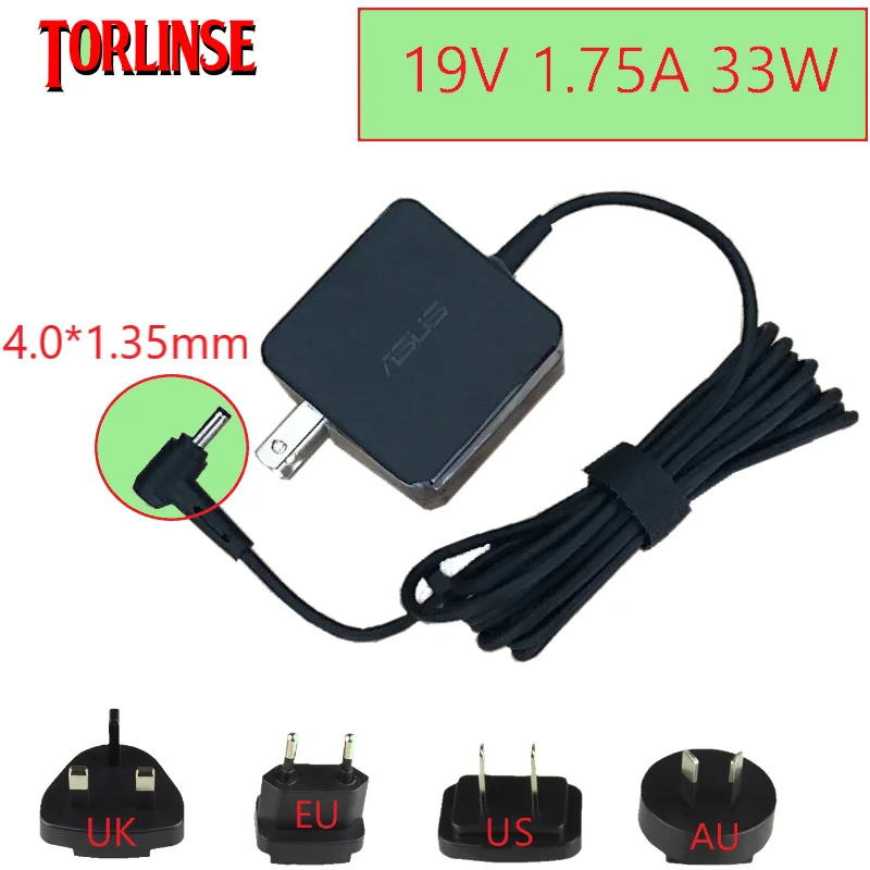 

19V 1.75A 33W 4.0*1.35mm AC Laptop Charger Power Adapter For ASUS ADP-33AW S200E X202E X201E Q200 S200L S220 X453M F453 X403M