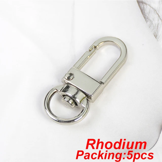 5-20pcs/lot Key Chain Key Ring keychain Bronze Rhodium Gold 28mm Long Round Split Keyrings Keychain Jewelry Making Wholesale DIY 5PCSRhodium