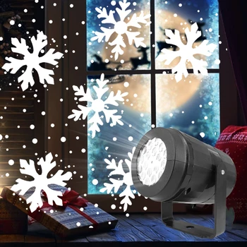 

Creative LED Blizzard Laser Projector Light USB Snow Rotating Decorative Lamp 2020 Happy New Year Christmas Party Ornaments