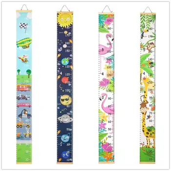

Home Decor Wall Hanging Cartoon Pattern Height Measure Ruler Wooden Children Height Ruler Growth Chart Table Wall Sticker