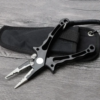

Aluminum Fishing Pliers Scissors Line Cutter Braid Cutter Hook Remover With Lanyard Outdoor Fishing Tackle Accessories Tools
