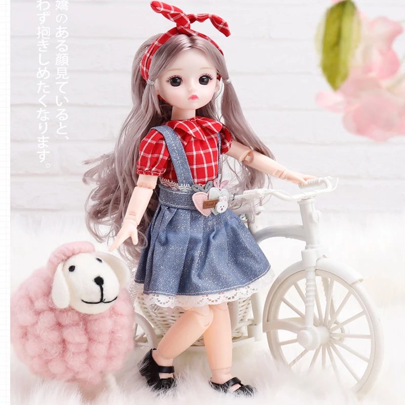 

30CM Princess Bjd Doll 23 Movable Jointed Dolls With Beauty Clothes Make up Fashion DIY Doll Handmade Gifts For Girl Toy