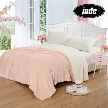 

New Double Sized Flannel Berber Fleece Winter Sheet Bedspread Sofa Plaid Throw Mechanical Wash Flannel Blankets with Zipper 150-