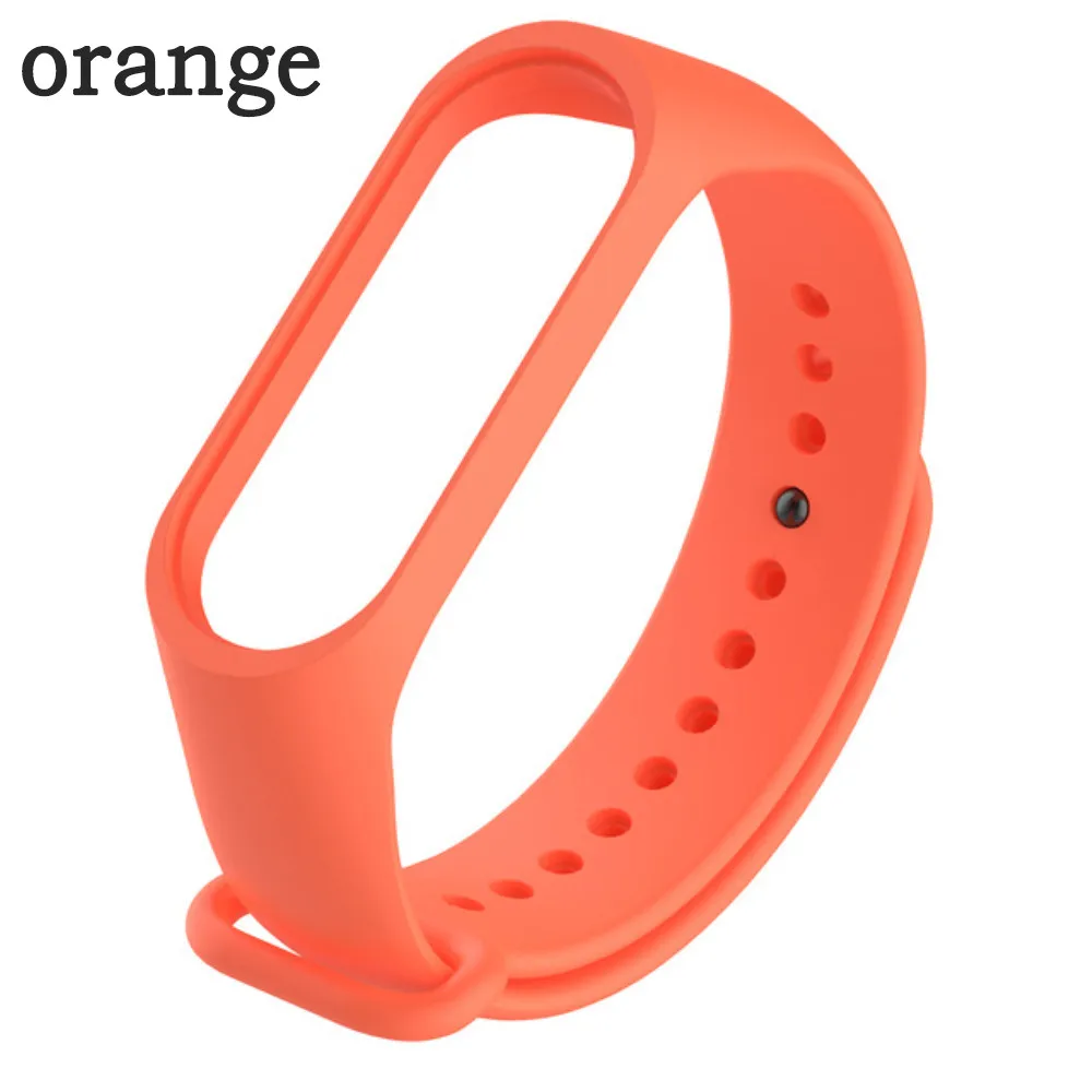 orange Спортивный браслет для Xiao mi Band 4 3 ремешок водонепроницаемый Браслет замена для mi Band4 Band3 mi band 4 браслет аксессуары - Цвет: orange