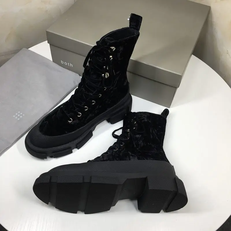 Scarpe donna/зимние ботинки в байкерском стиле на платформе; женская обувь из натуральной лакированной кожи; однотонные женские ботинки на шнуровке; botas mujer invierno;